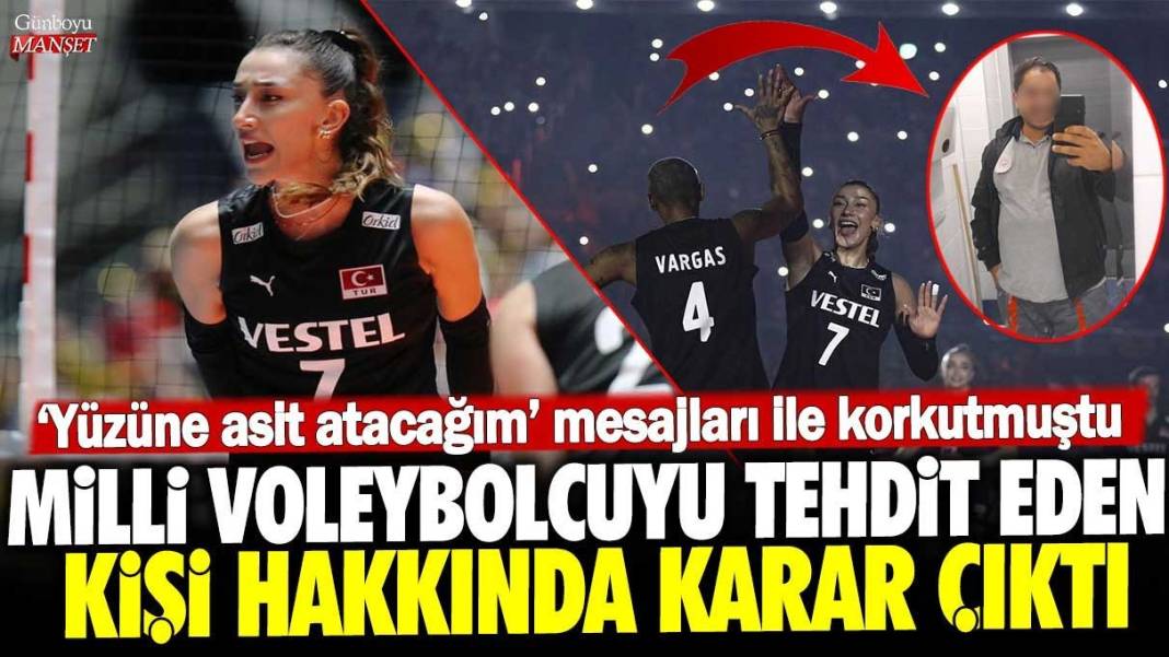 Milli voleybolcu Hande Baladın’ı tehdit eden kişi hakkında karar çıktı: Yüzüne asit atacağım mesajları ile korkutmuştu 1